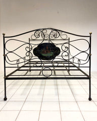 Letto in ferro battuto . XIX secolo