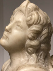 Angelo in estasi marmo Carrara . Fine XVIII secolo