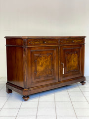 Credenza lombarda noce e radica XIX secolo ( restaurata)