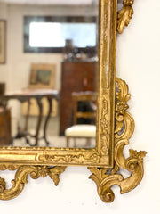 Specchiera veneziana legno intagliato dorato fine XIX secolo