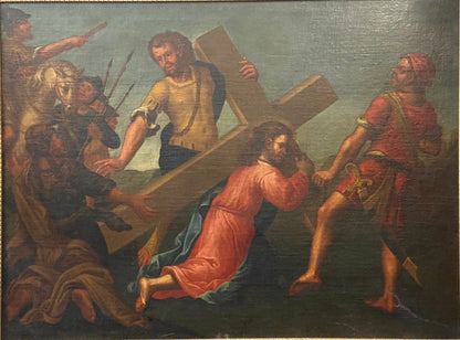 Cristo portacroce . Olio su tela XVII secolo