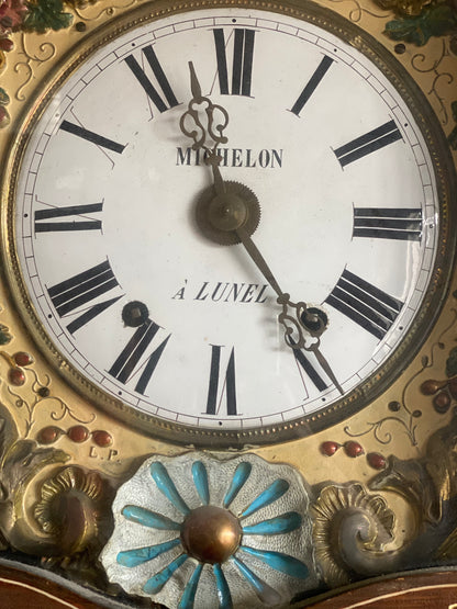 Orologio a pendolo a colonna . XIX secolo