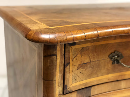 Louis XV chest of drawers with curved front