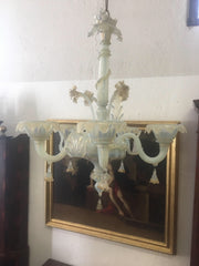 Lampadario di Murano vetro cinque luci . Primi 900