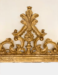 Specchiera veneziana in legno intagliato dorato. Fine XIX