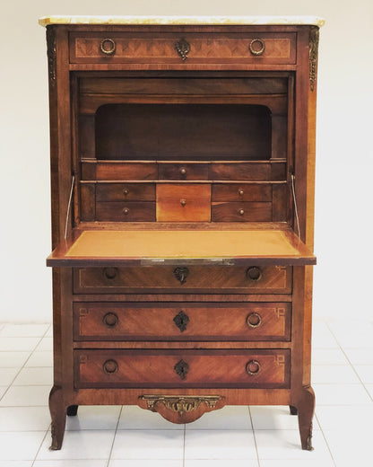 Secretairès lastronato e intarsiato . Epoca Napoleone III
