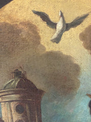 Allegoria del trionfo di Roma . Olio su tela XVIII secolo