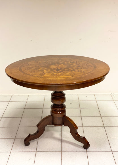 Round Mosaic Table. Rolo 19th Century