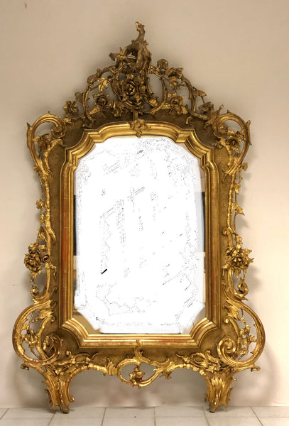 Specchiera lombarda Carlo X. 195cm. Inizio XIX secolo
