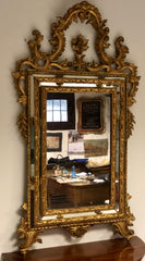 Specchiera legno intagliato e dorato fine XIX secolo