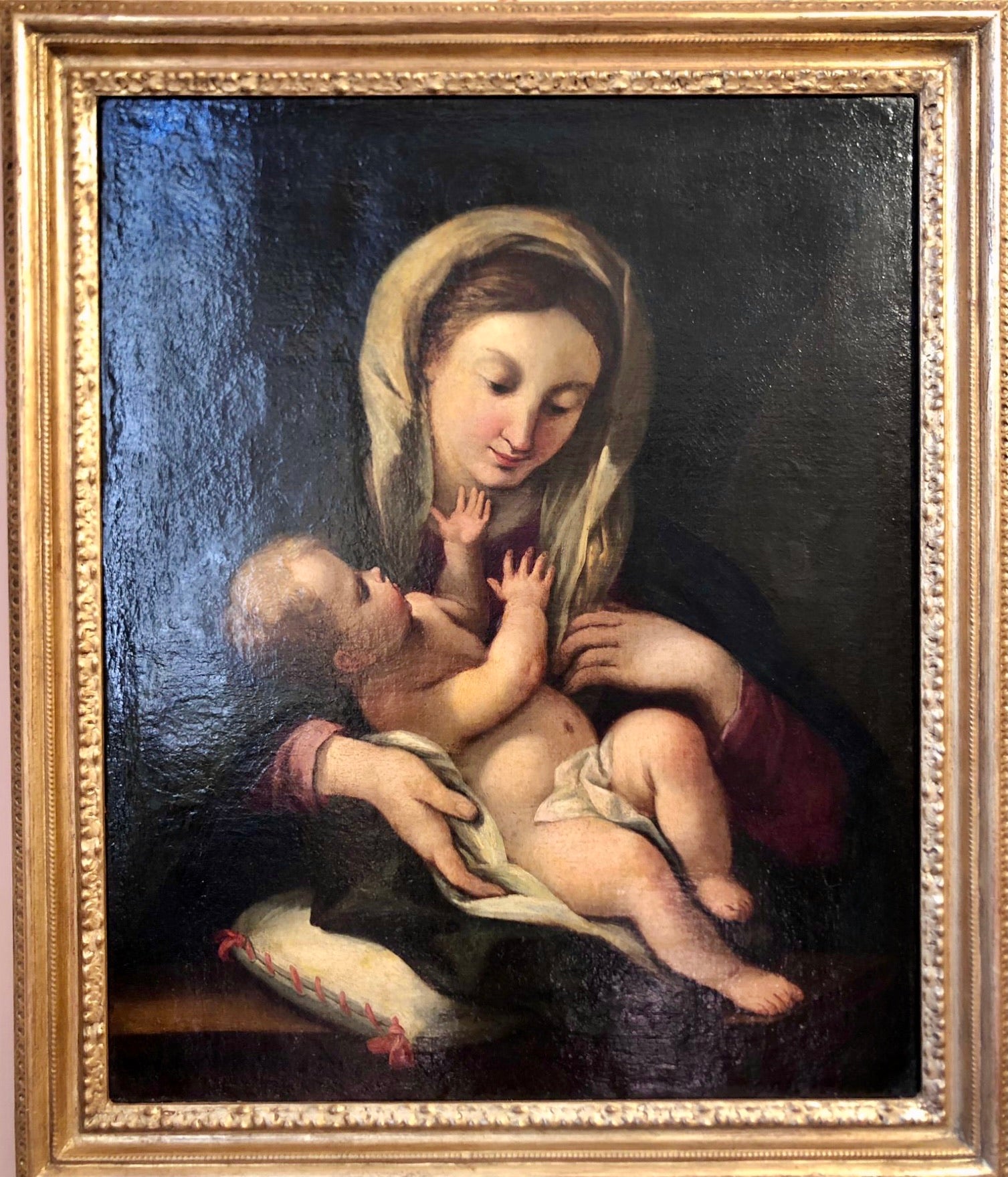 Madonna con il bimbo . Luigi Garzi Roma XVII secolo