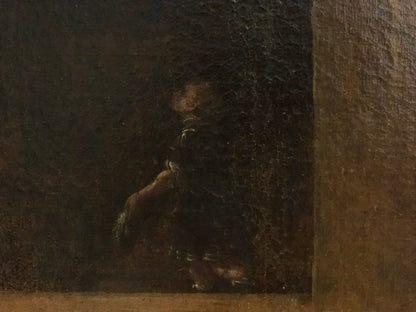 Olio su tela . Betsabea scuola lombarda XVII secolo
