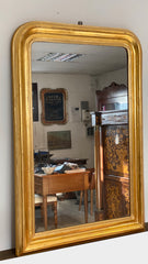 Specchiera lombarda oro zecchino . XIX secolo ( restaurata )