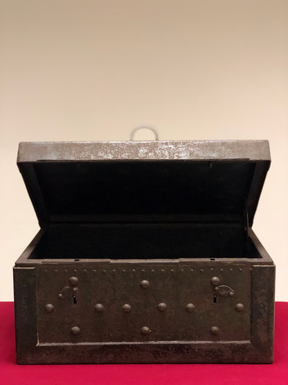 18th century iron studded travel safe