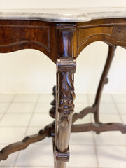 Consolle Luigi Filippo noce lombarda metà XIX secolo