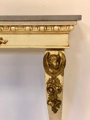 Consolles impero in lacca e oro . Lombardia primo 800