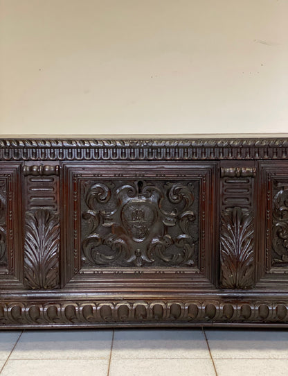 Carved chest Brescia Cremona early 17th century