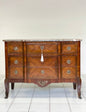 Napoleon III chest of drawers in rosewood with marble top. 19th century