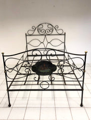 Letto in ferro battuto . XIX secolo