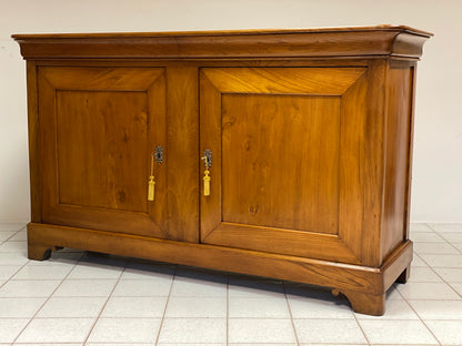 Credenza Carlo X in olmo . Emilia XIX secolo . L 196 cm