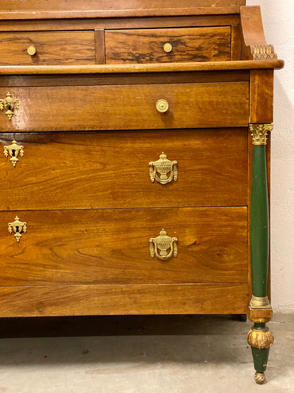 Walnut trumeau. Lucca Siena early 19th century