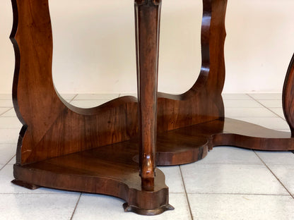 Consolles Lombarda Carlo X . Noce e radica