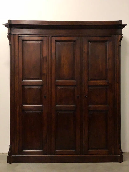 Lombard Carlo X wardrobe three doors walnut