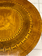 Tavolino di Rolo con san Giorgio e il drago . XIX secolo