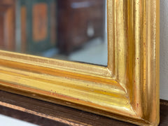 Specchiera lombarda oro zecchino . XIX secolo ( restaurata )