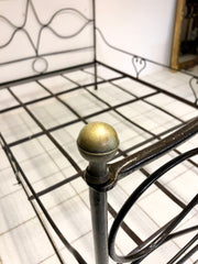 Letto in ferro battuto . XIX secolo