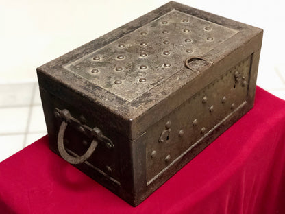 18th century iron studded travel safe