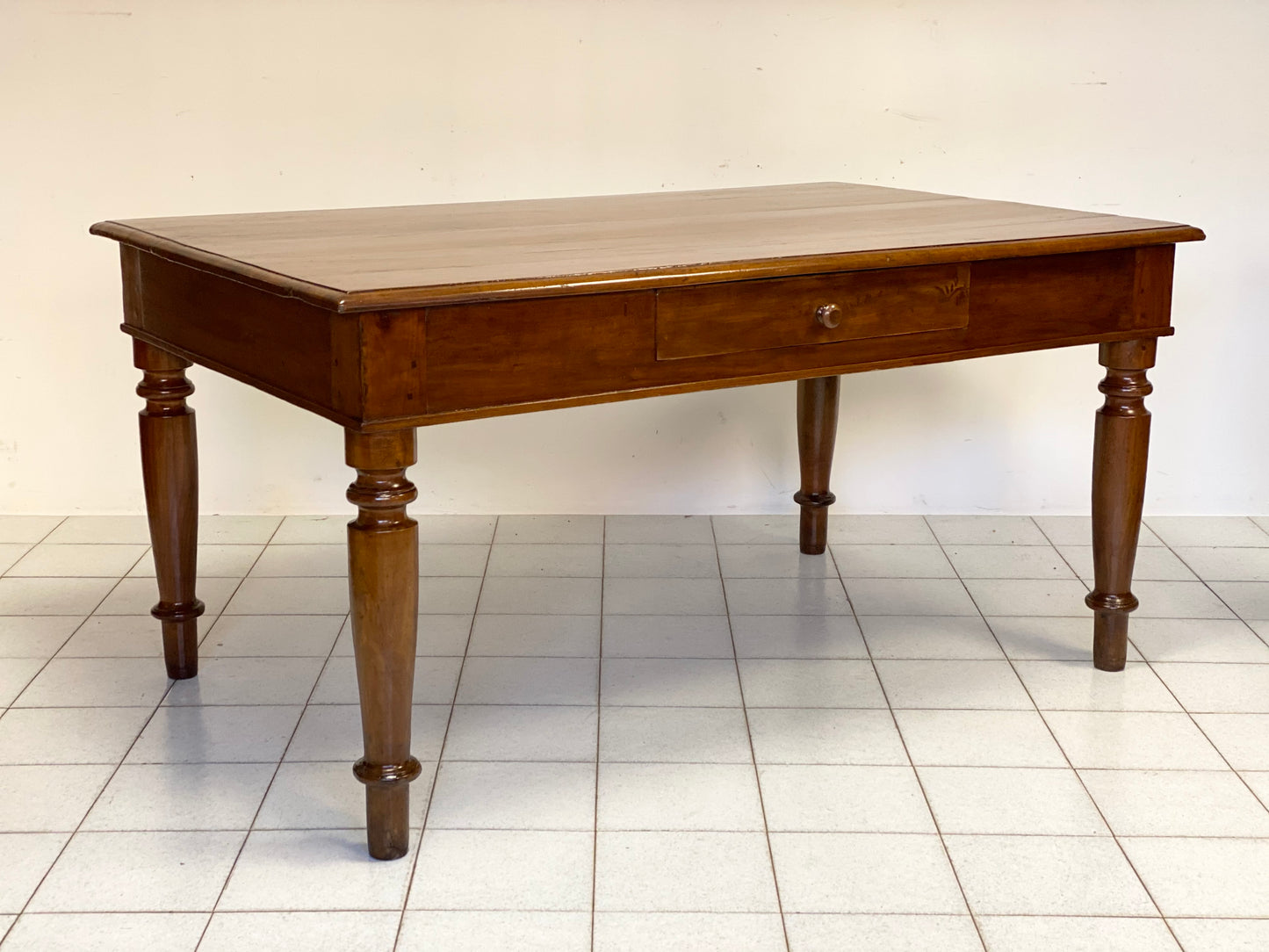 Cherry table. Emilia mid 19th century. Restored