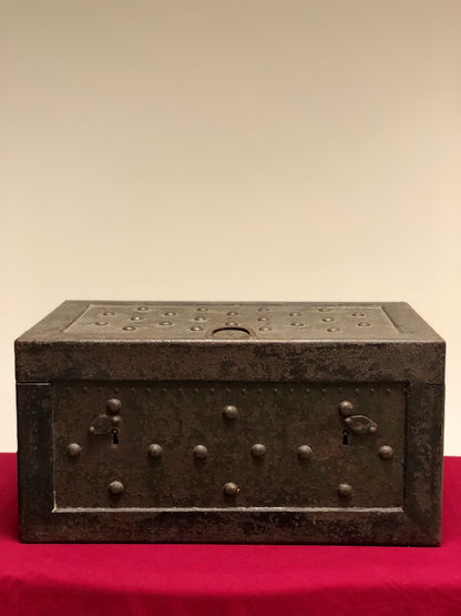 18th century iron studded travel safe