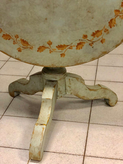 Lacquered and painted sail table. 19th century