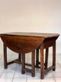Walnut hinged table. 17th century