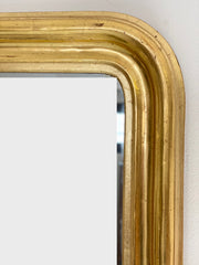 Specchiera lombarda oro zecchino . XIX secolo ( restaurata )