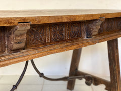 Tavolo scrittoio Luigi XIV a cavalletto epoca 600