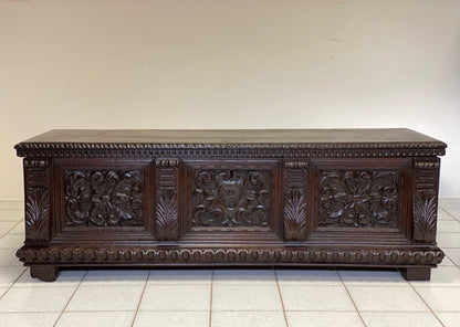 Carved chest Brescia Cremona early 17th century