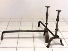 Coppia di alari ferro battuto .XIX secolo