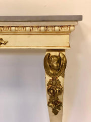 Consolles impero in lacca e oro . Lombardia primo 800