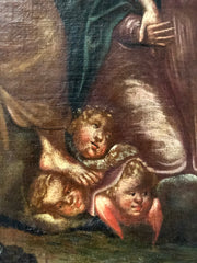 Olio su tela . Pittore fiorentino XVII secolo