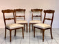Group of chairs in walnut Carlo X Piedmont