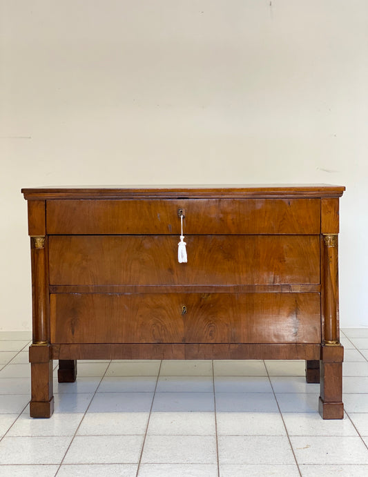 Cassettone Impero Lombardo noce ( restaurato )