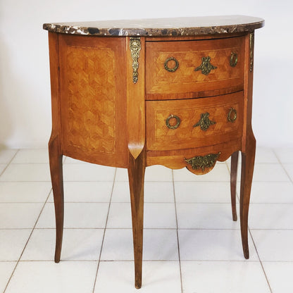 Crescent-shaped chest of drawers. Napoleon III