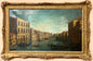 Olio su tela. Venezia canal grande . Francesco Tironi . Cerchia . XVIII secolo