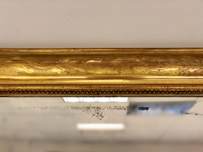 Specchiera in foglia oro vetro mercurio Carlo X