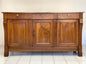 Credenza impero in noce con colonne a bretelle
