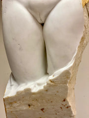 Busto in marmo Carrara .Nudo femminile inizio XX secolo