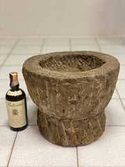 Vaso mortaio pietra granito XIX secolo