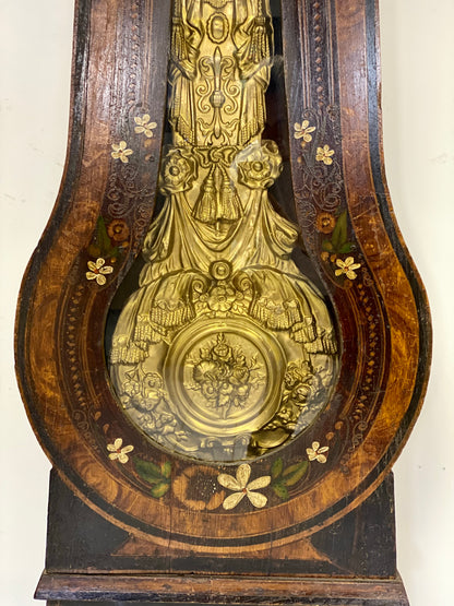 Pendulum column clock mid 19th century. Restored working